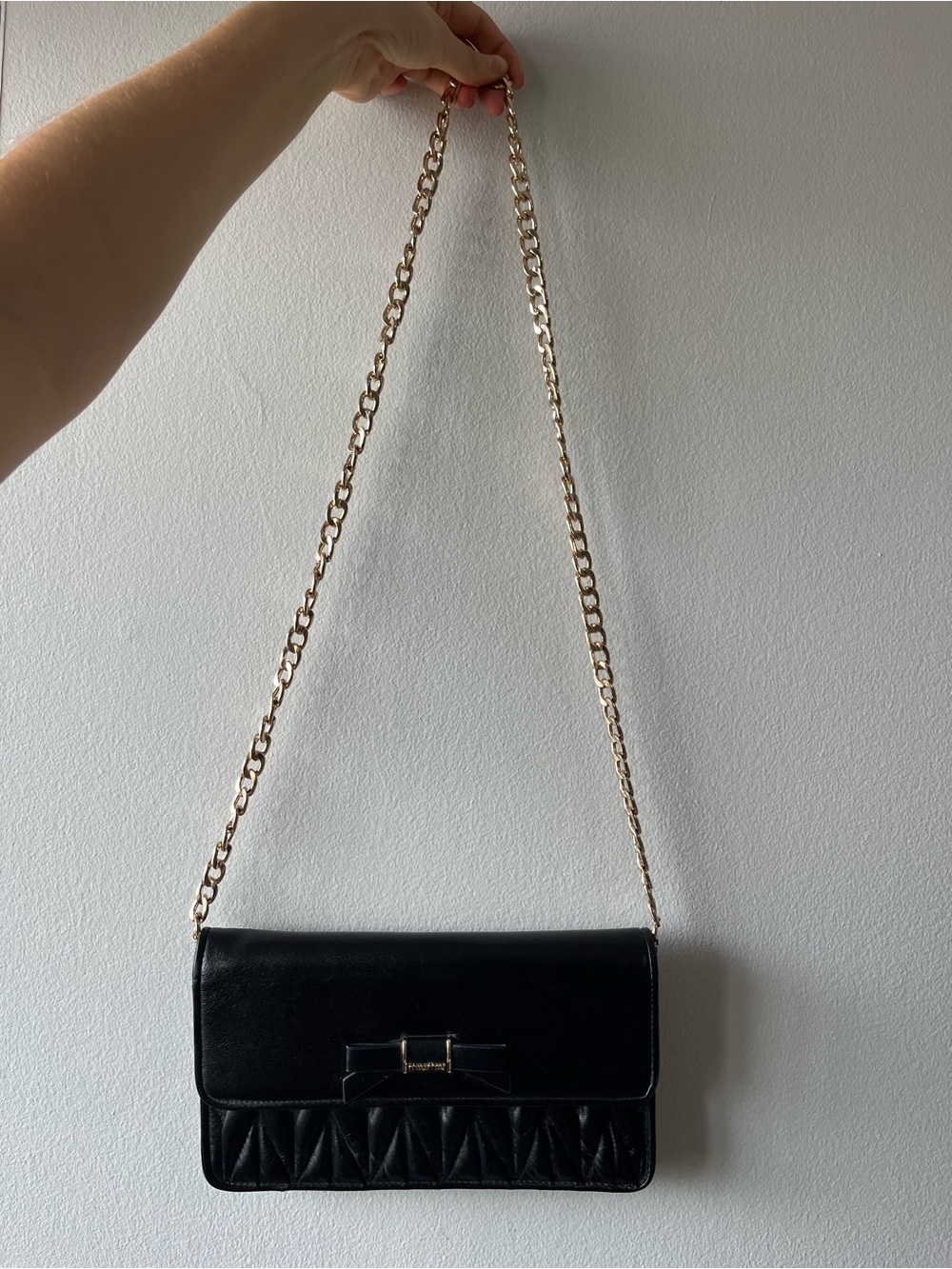 Miumiu Black Quilted Chain-Handle Shoulder Bag
